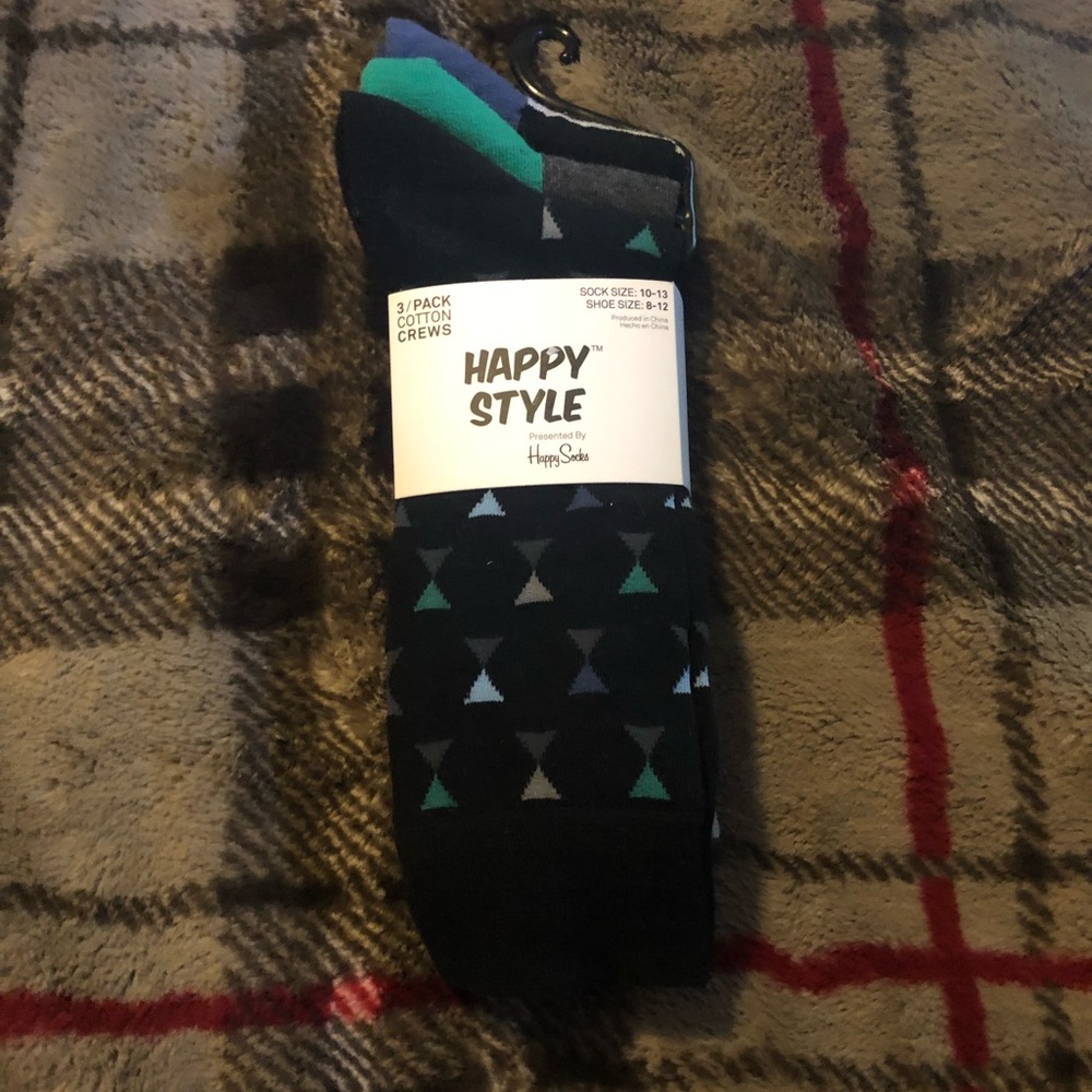Happy socks 3/pack cotton crew